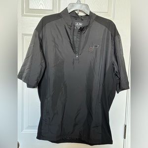 Utah Jazz Adidas 1/4 zip SS Black Golf Jacket - Large